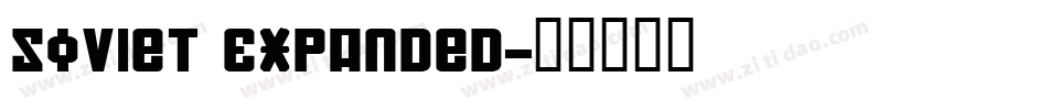 Soviet Expanded字体转换
